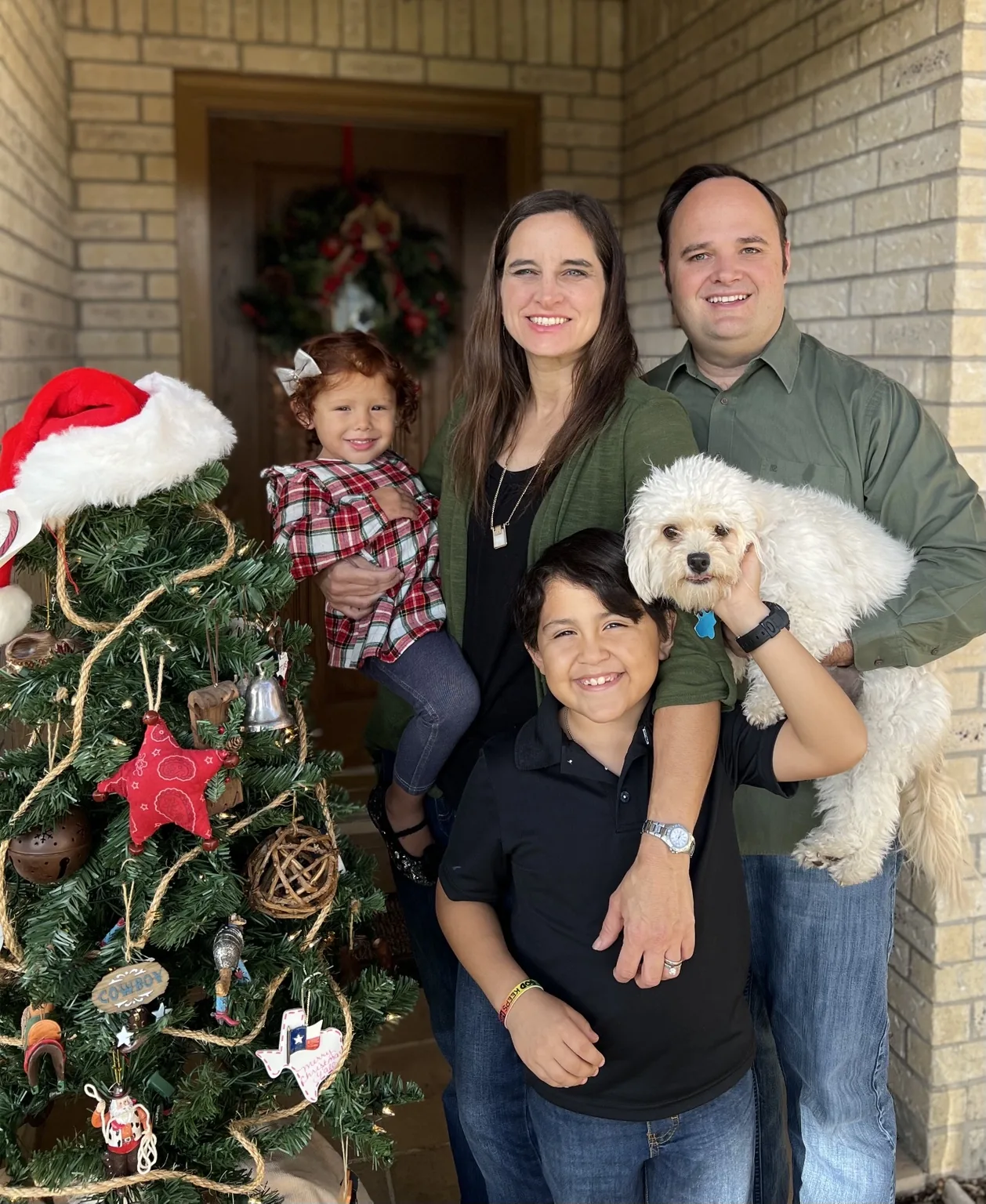 Our family with Annie